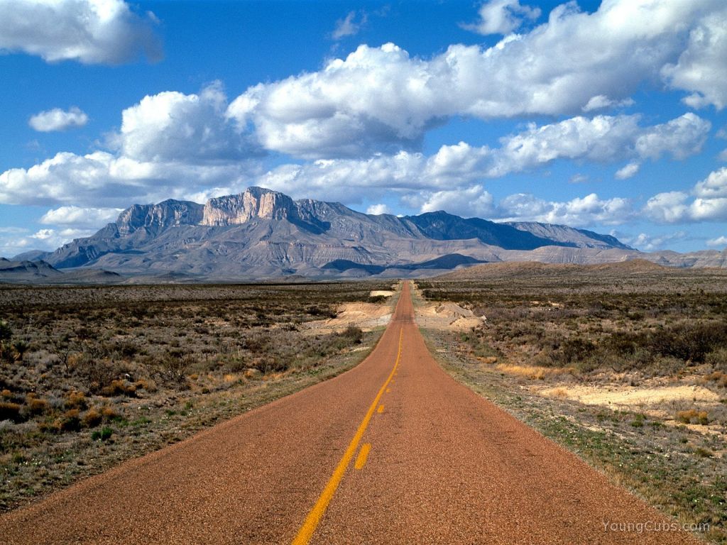 Lonesome Highway, Guadalupe Mountains, Texas